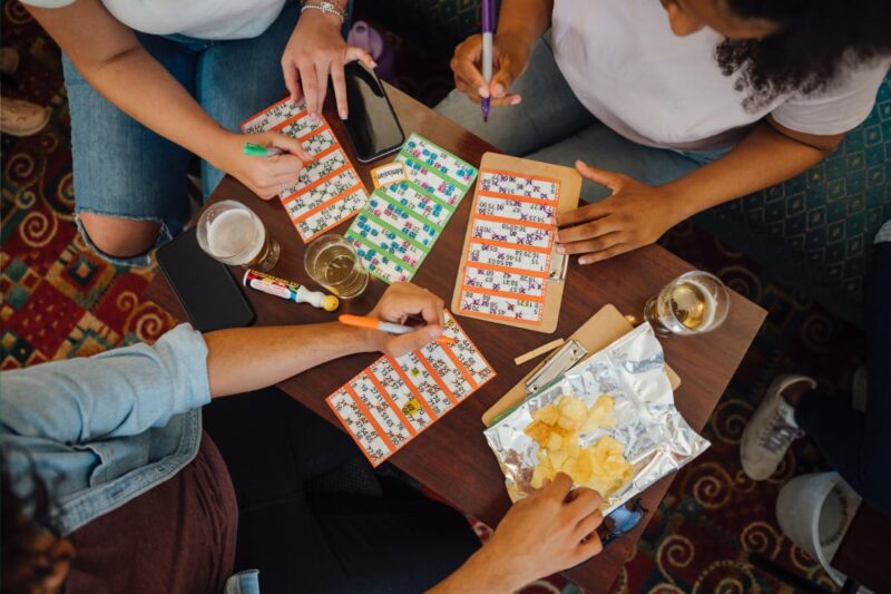 People playing bingo