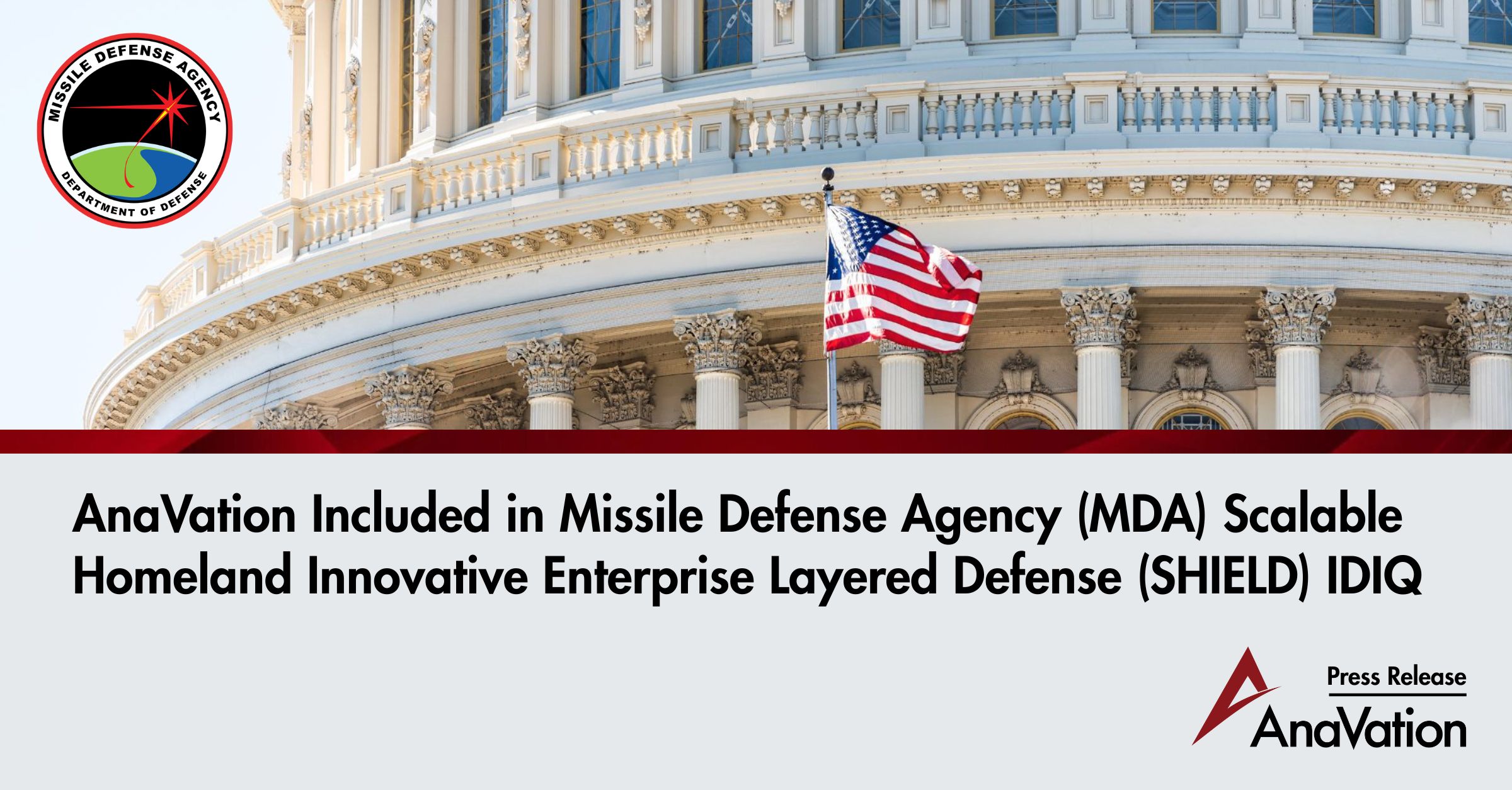 AnaVation Included in MDA SHIELD IDIQ - AnaVation